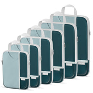 Percover Pro Peacock Green Compression Packing Cubes Travel Organizer 6 Set