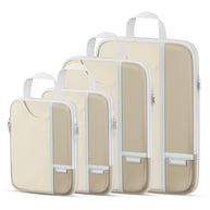 Percover Pro Camel Compression Packing Cubes Travel Organizer 4 Set
