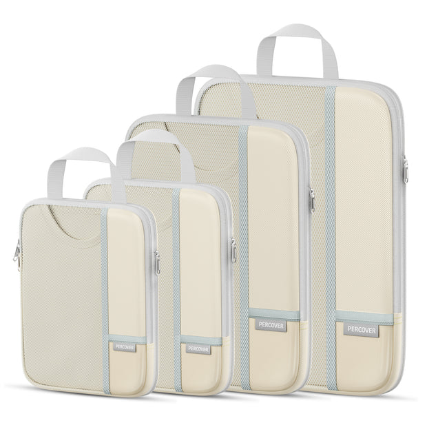 Percover Compression Packing Cubes 4-Piece Set-Beige
