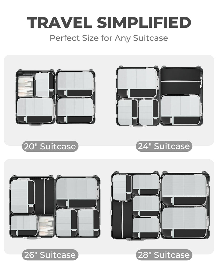 Percover MOVE Compression Packing Cubes Black