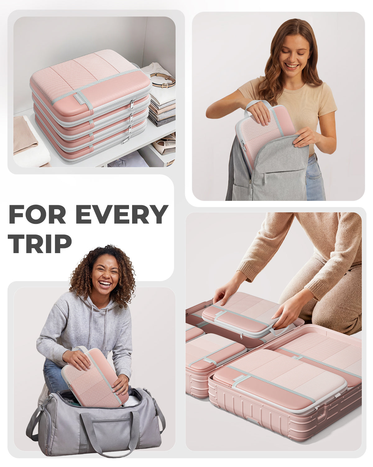Percover MOVE Compression   Packing Cubes Pink
