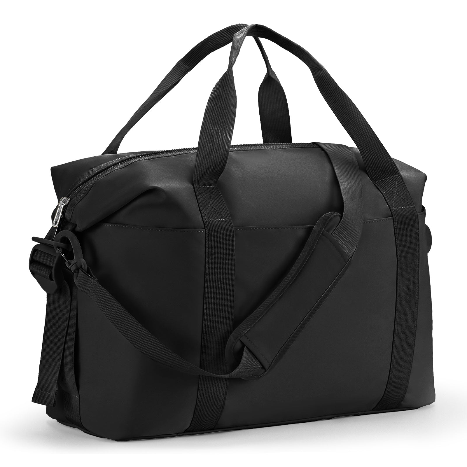 Black Weekender Bag for Women | Lightweight Travel Duffel – Percover