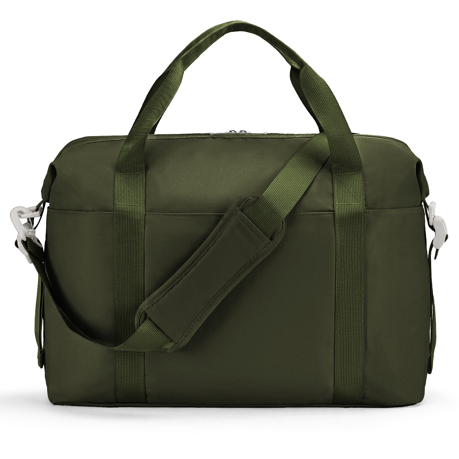 Olive Green MOVE Weekender travel duffel bag for women with lightweight carry-on design