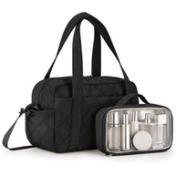 Percover MOVE Classic Quilted Gym Bag Toiletry Pouch Midnight Black