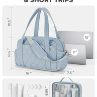 Percover MOVE Classic Quilted Gym Bag Toiletry Pouch Slate Blue