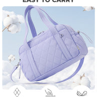 Percover MOVE Classic Quilted Gym Bag Toiletry Pouch Lavender Purple