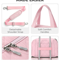 Percover MOVE Classic Quilted Gym Bag Toiletry Pouch Blush Pink