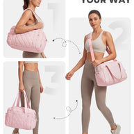 Percover MOVE Classic Quilted Gym Bag Toiletry Pouch Blush Pink