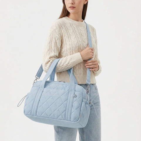 Percover MOVE Classic Quilted Gym Bag Toiletry Pouch Slate Blue