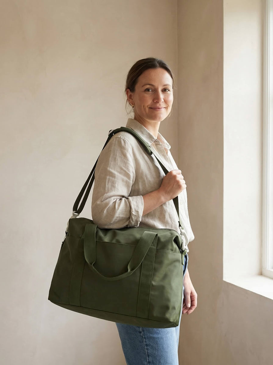Percover MOVE Weekender Travel Duffel Bag Olive Green