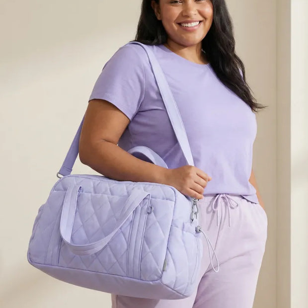 Percover MOVE Classic Quilted Gym Bag Toiletry Pouch Lavender Purple