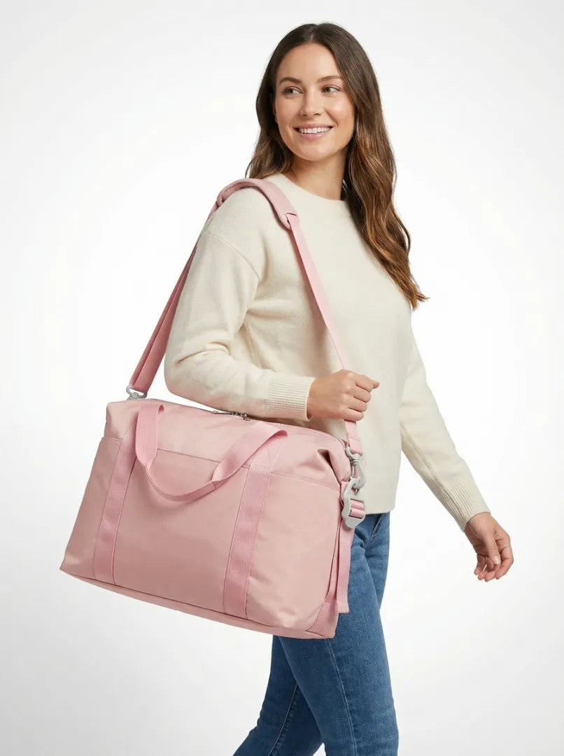 Percorver MOVE Weekender   Travel Duffel Bag Blush Pink